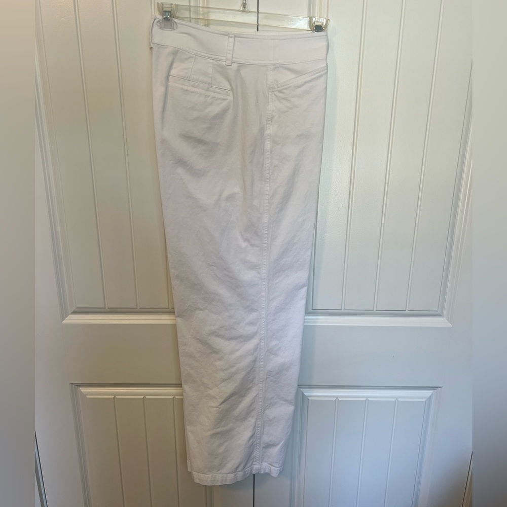 Talbots Full Length/Wide Leg White Pants. Size 18 - Picture 5 of 6